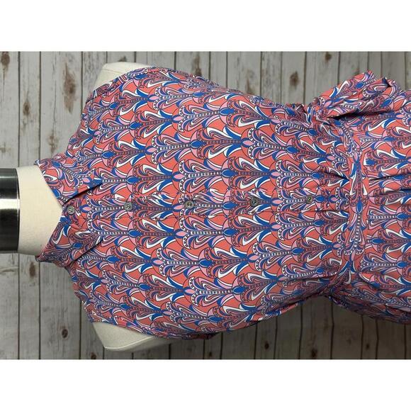 J. McLaughlin Catalina Cloth multicolored geo sleeveless sheath dress Size XL - Picture 4 of 8